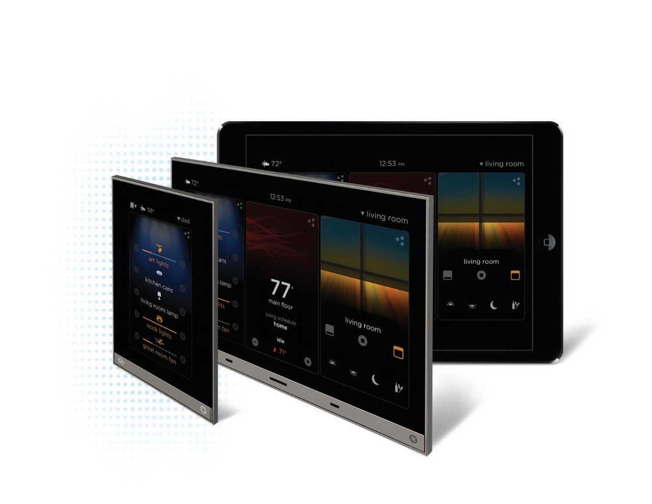 Equinox in-wall touchscreens